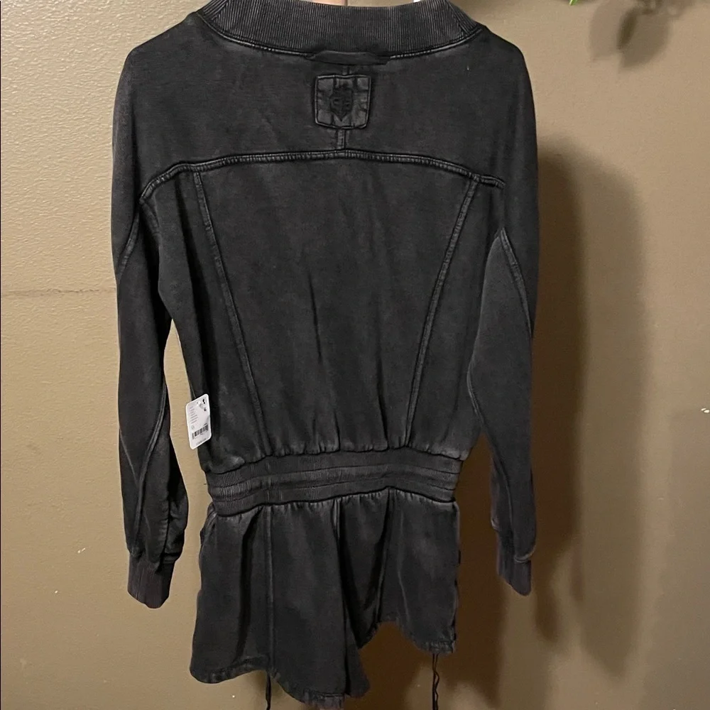Free People Black Romper